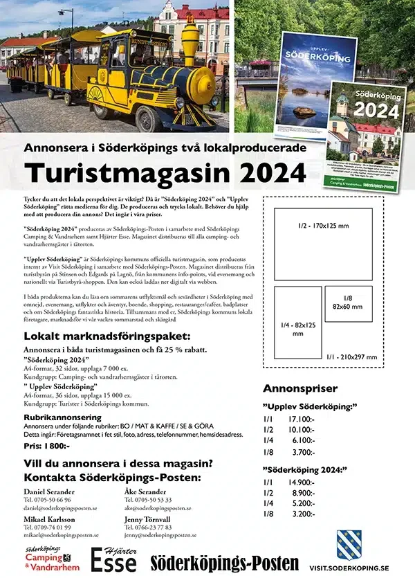Annonsera i turistmagasinet Söderköping 2024